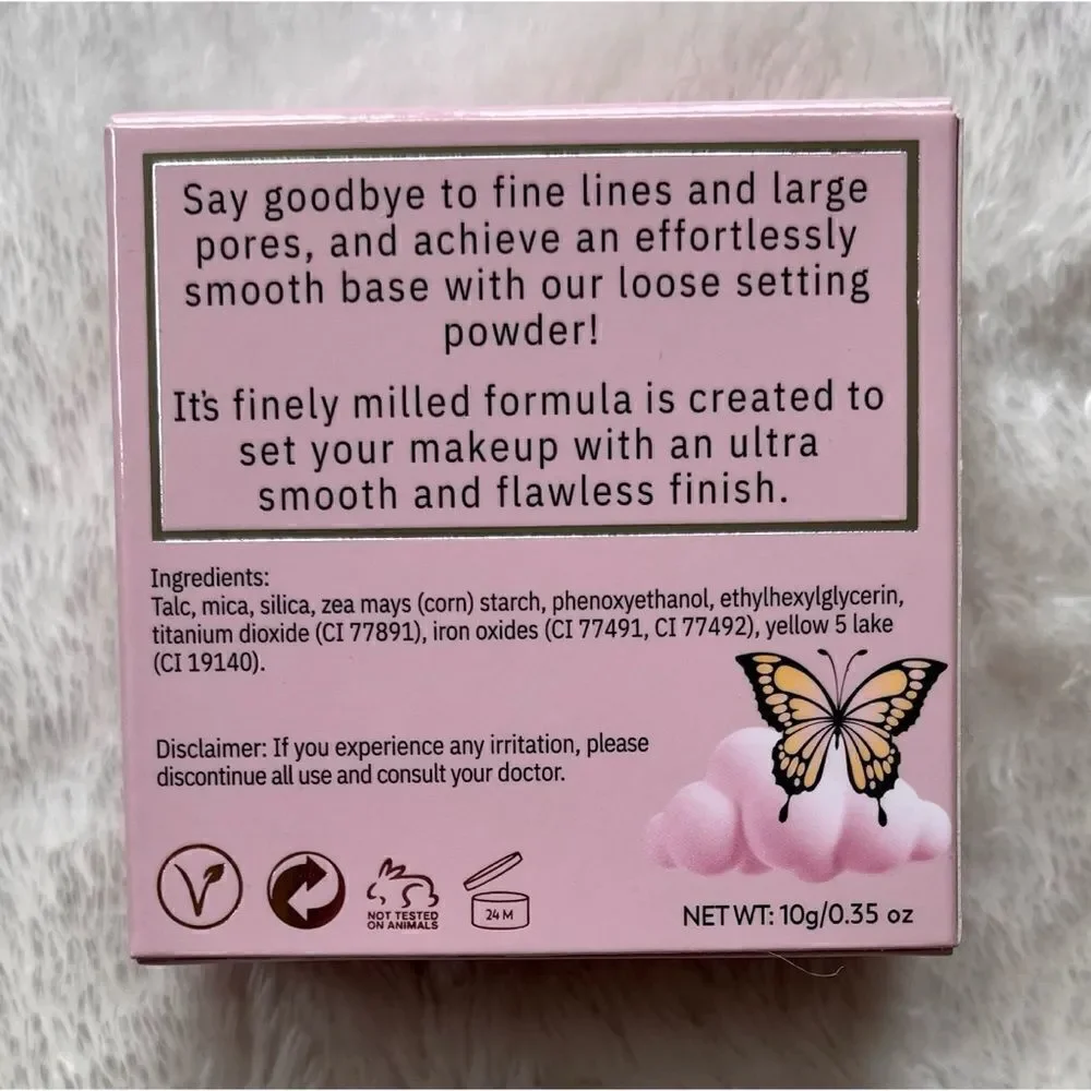 NIB ELOISE BEAUTY Flawless Loose Setting Powder in Vanilla, Full Size